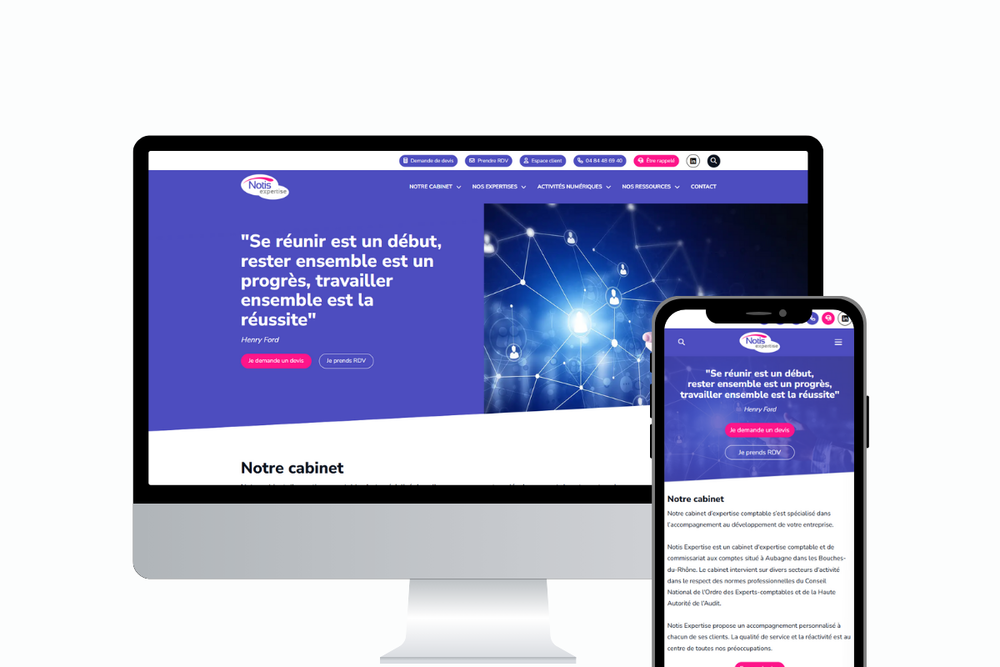 Site internet Notis expertise